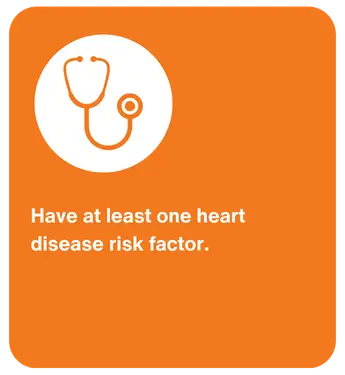 Stethoscope icon and heart disease risk warning Stethoscope icon and heart disease risk warning